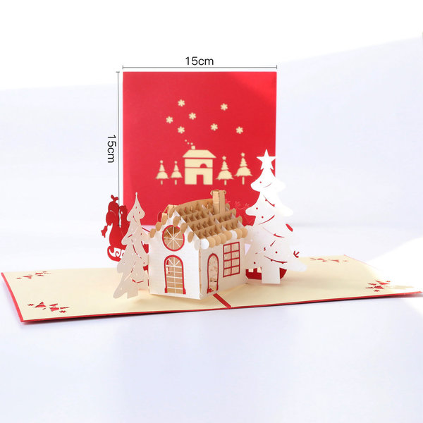 3D Weihnachtskarte/ Weihnachtshaus
