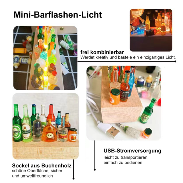 Mini-Barflaschen-Licht