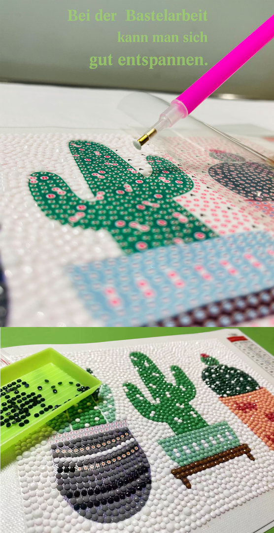 DIY-Kaktus-Mosaikbild